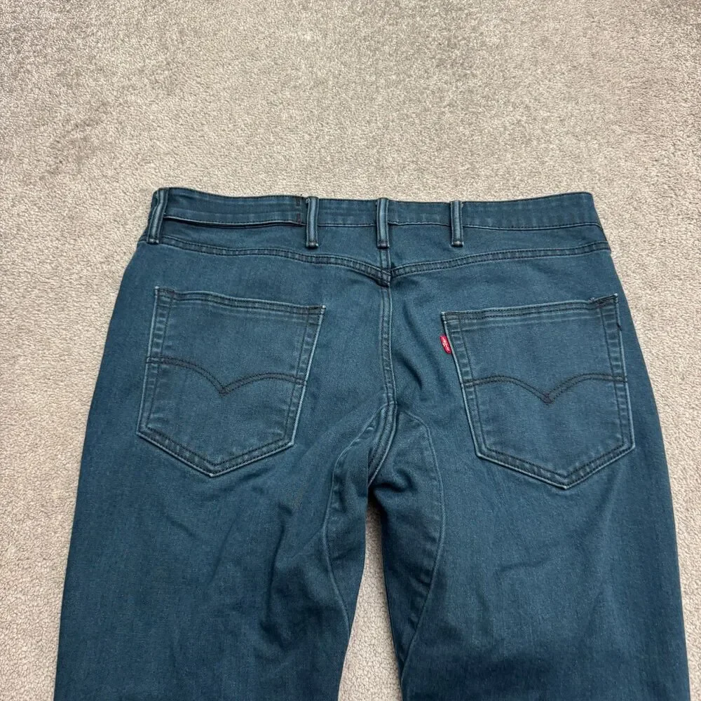 Levi’s 541 Athletic Fit Denim Jeans Men W38 L30 Blue Dark Wash Stretch Straight